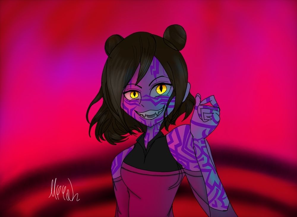 Purple and blue lighting