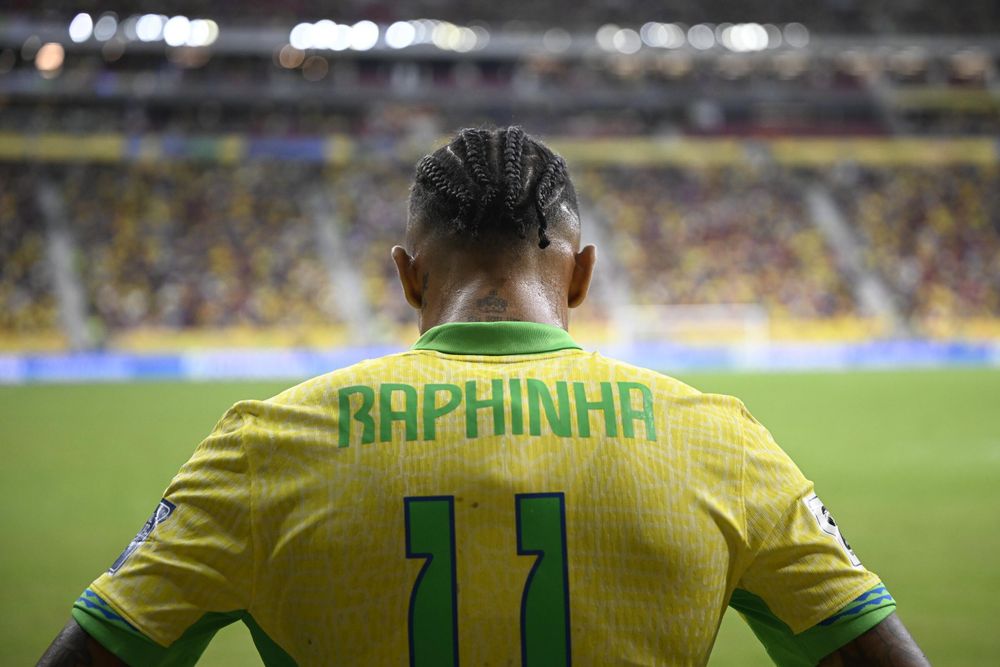 Raphinha during the FIFA World Cup 2026 Qualifiers South America match between Brazil and Peru