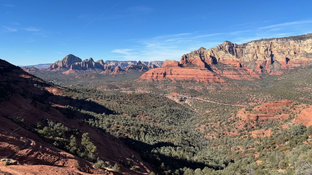 A view on a valley near Sedona, AZ.