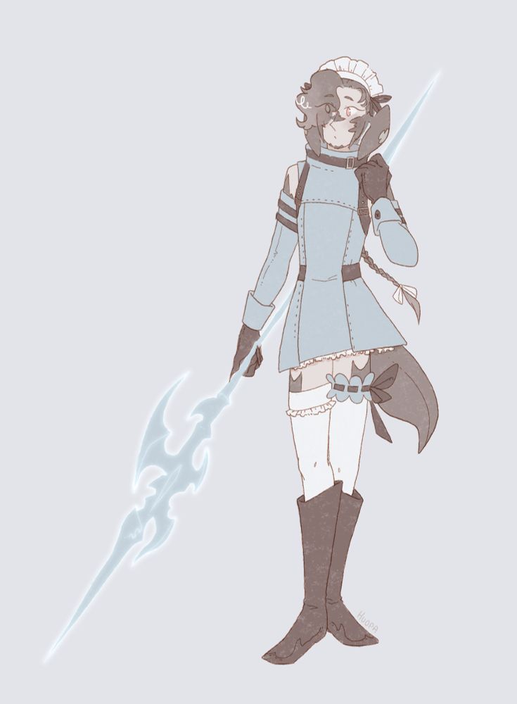 my ffxiv character as a dragoon.