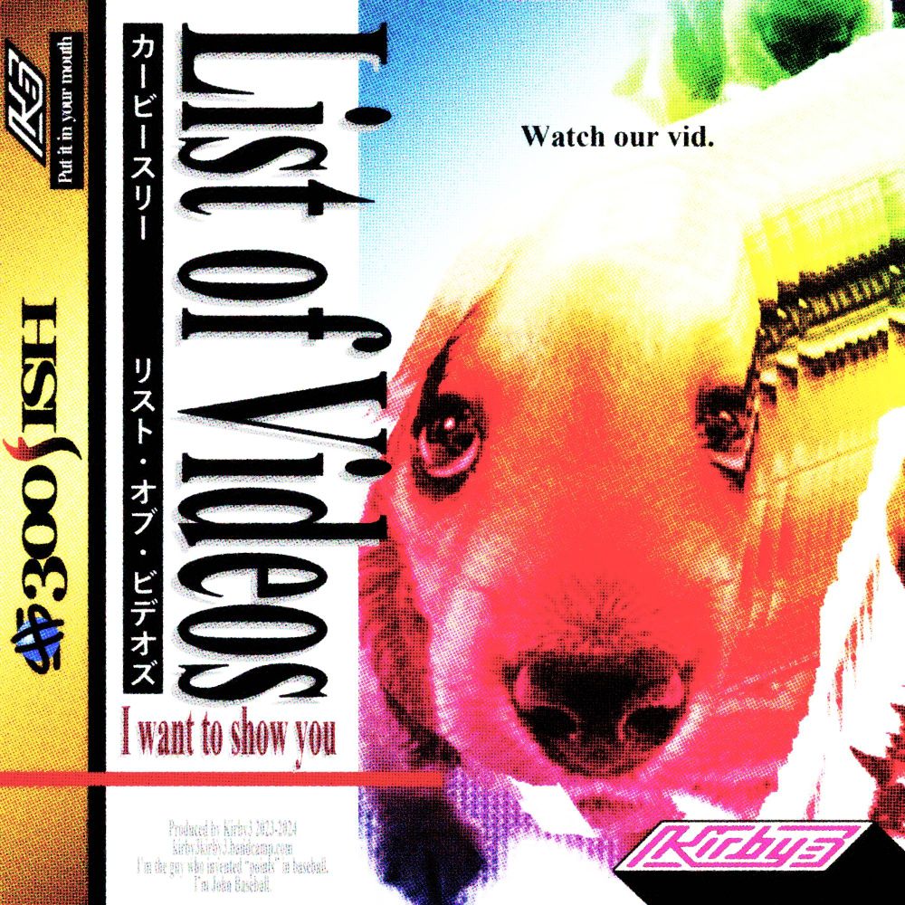 kirby3 list of videos i want to show you cover based on ayrton senna sega saturn box art