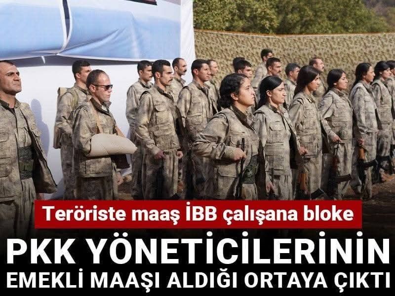 Pkk yonecileri emekli maaşı alıyormuş.