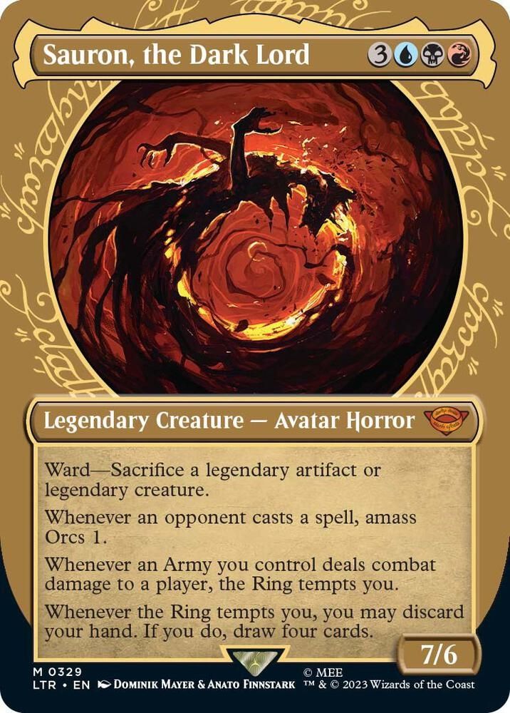 Sauron, the dark Lord magic the gathering card