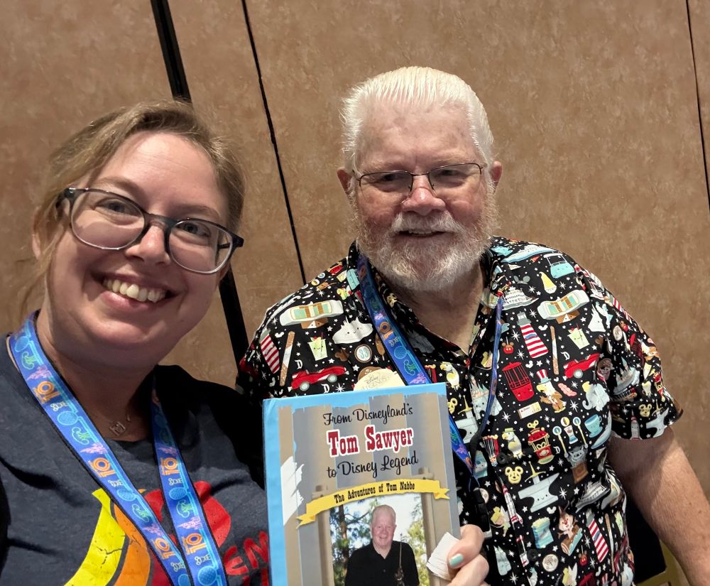 Selfie with Disney Legend Tom Nabbe and his book. 