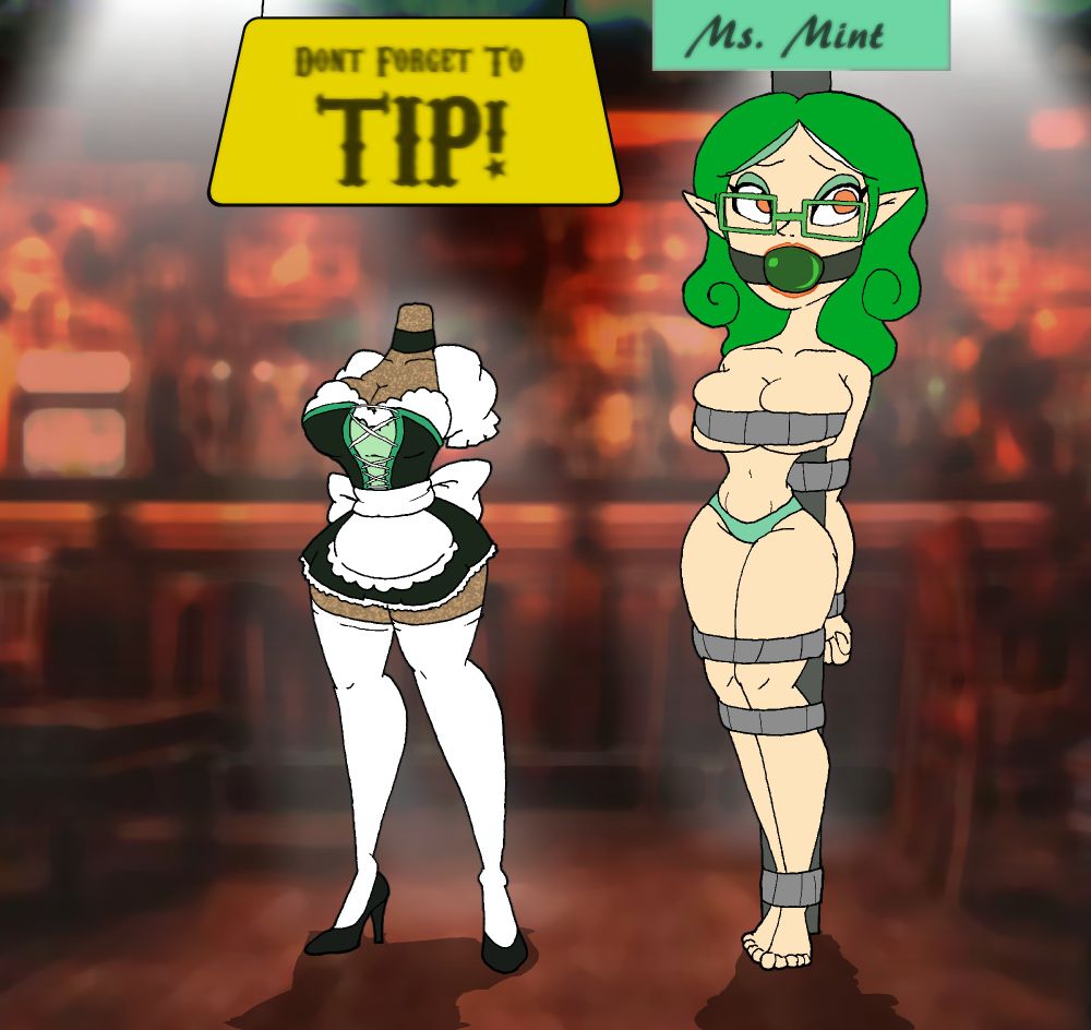 @MsconnieNSFW's Ms. Mint, undressed and in display at a bar whilst tryna celebrate St.Patrick's Day.