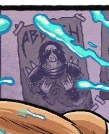 close up on the poster - yep that's Abbath