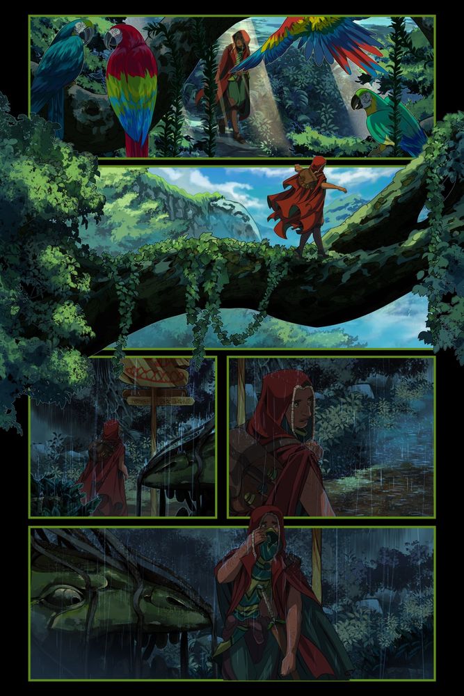 Tyree page from chapter 2 of Viktor starting his adventure 