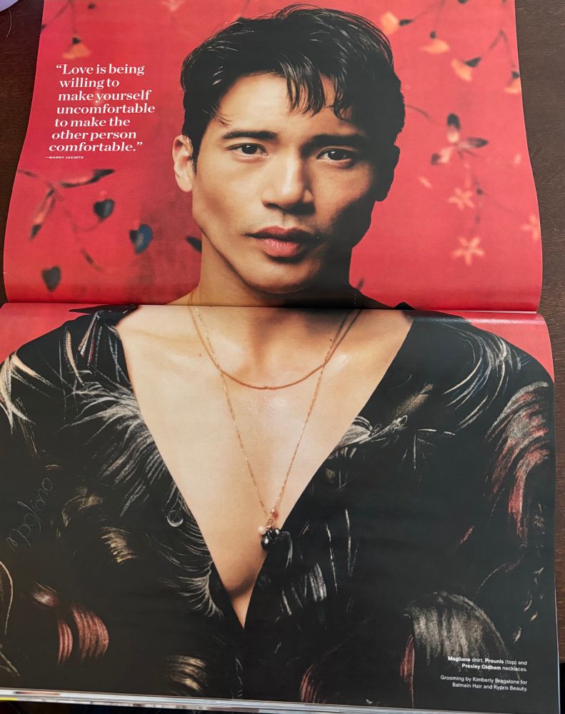 Cosmo’s double page Manny spread