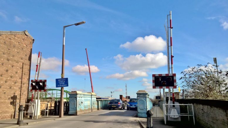 Chapman Street Bridge before it closed to traffic in April 2020. 