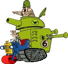 The Army Surplus Special vehicle from the Wacky Races cartoon show.