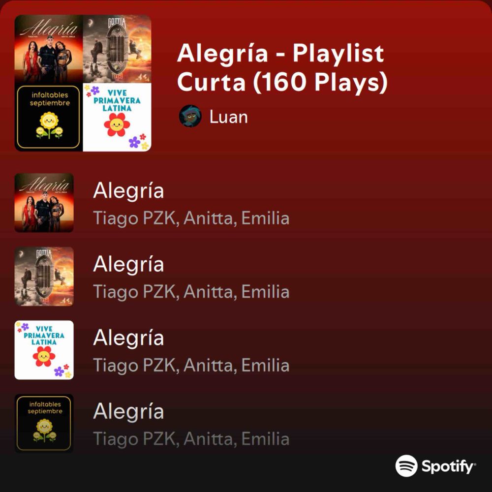 Alegría - Playlist Curta (160 Plays)