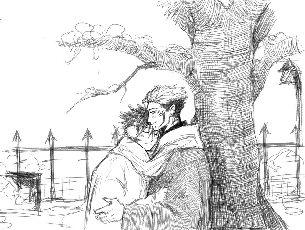 Фан арт для фанфика «первый снег» на фикбуке