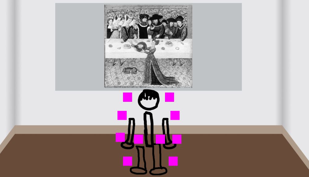 A screenshot of a game with the artwork "Salome with the Head of Saint John the Baptist"