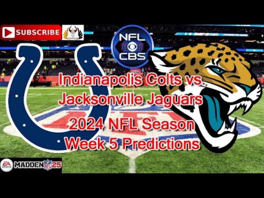 Indianapolis Colts vs. Jacksonville Jaguars | 2024 NFL Season Week 5 | Predictions Madden NFL 25