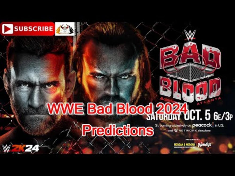 WWE Bad Blood 2024 CM Punk vs. Drew McIntyre (Hell in a Cell) Predictions WWE 2K24