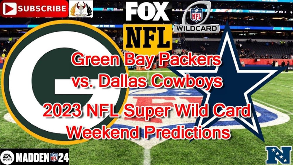 Green Bay Packers vs. Dallas Cowboys | 2023 NFL Super Wild Card Weekend | Predictions Madden NFL 24