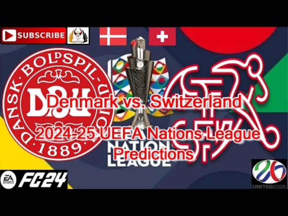 Denmark vs. Switzerland | 2024–25 UEFA Nations League | Predictions EA Sports FC 24