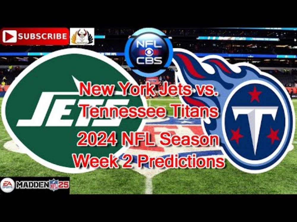 New York Jets vs. Tennessee Titans | 2024 NFL Season Week 2 | Predictions Madden NFL 25