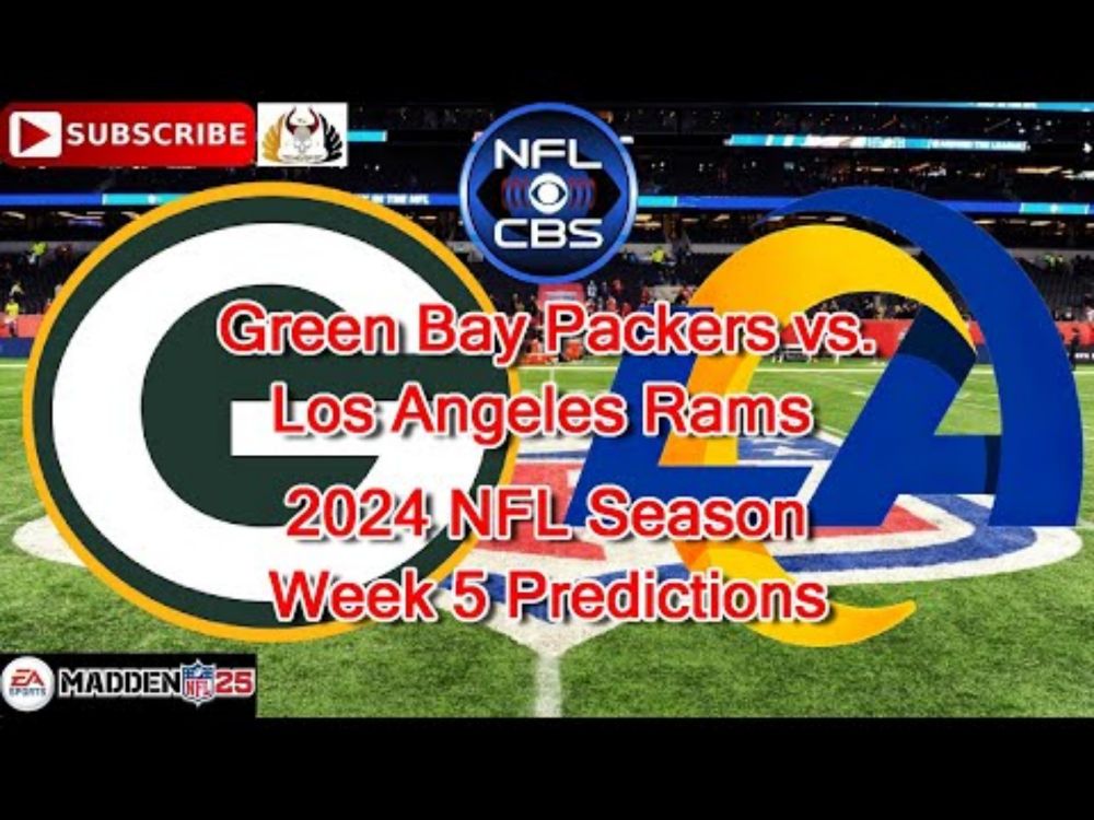 Green Bay Packers vs. Los Angeles Rams | 2024 NFL Season Week 5 | Predictions Madden NFL 25