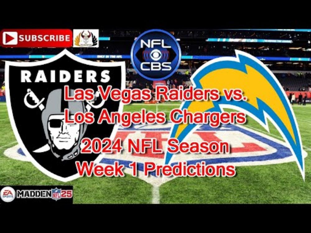 Las Vegas Raiders vs. Los Angeles Chargers | 2024 NFL Season Week 1 | Predictions Madden NFL 25