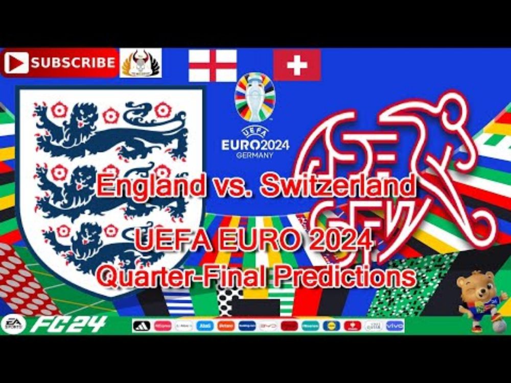 England vs. Switzerland | Euro 2024 European Championship Quarter-Final | Predictions EA Sports FC24