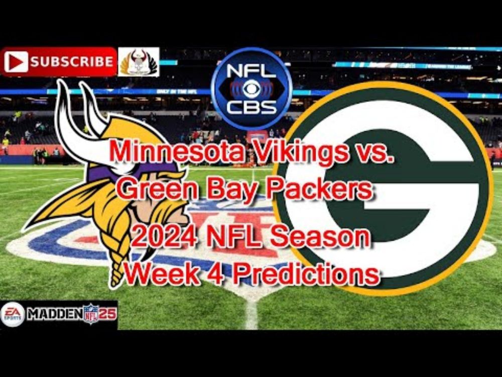 Minnesota Vikings vs. Green Bay Packers | 2024 NFL Season Week 4 | Predictions Madden NFL 25