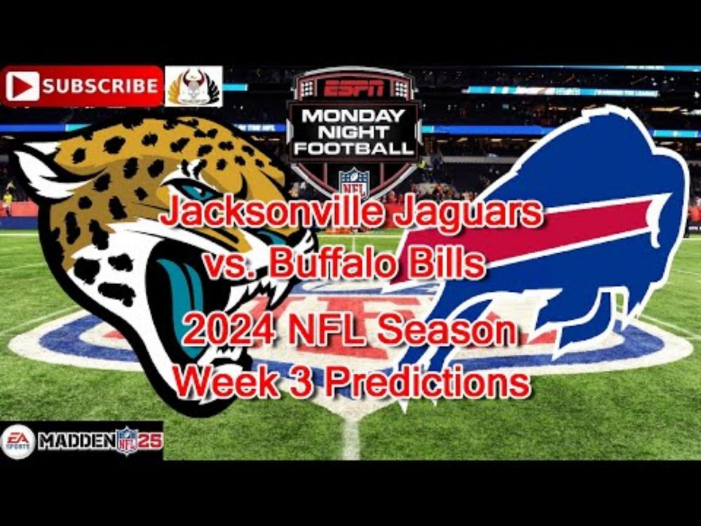 Jacksonville Jaguars vs. Buffalo Bills | 2024 NFL Season Week 3 | Predictions Madden NFL 25