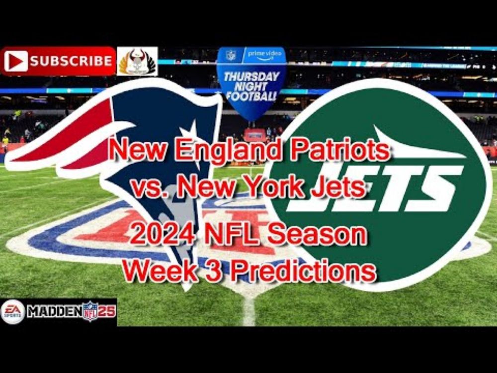 New England Patriots vs. New York Jets | 2024 NFL Season Week 3 | Predictions Madden NFL 25