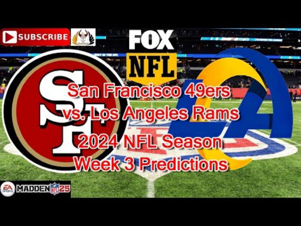 San Francisco 49ers vs. Los Angeles Rams | 2024 NFL Season Week 3 | Predictions Madden NFL 25