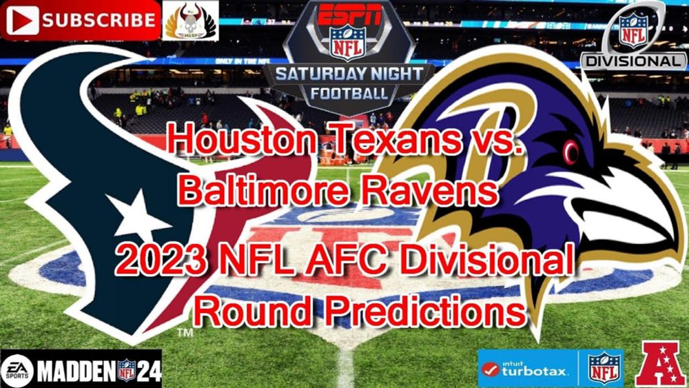 Houston Texans vs. Baltimore Ravens | 2023 NFL AFC Divisional Round | Predictions Madden NFL 24