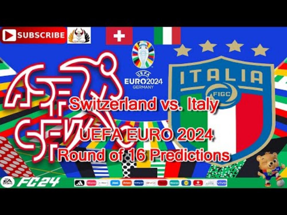 Switzerland vs. Italy | Euro 2024 European Championship Round of 16 | Predictions EA Sports FC24