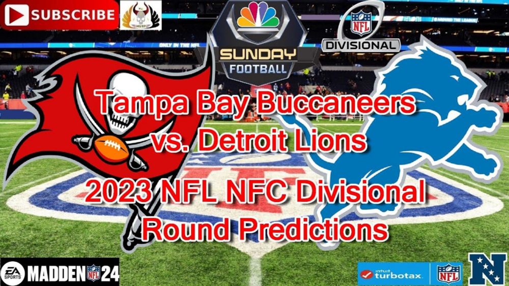 Tampa Bay Buccaneers vs. Detroit Lions | 2023 NFL NFC Divisional Round | Predictions Madden NFL 24