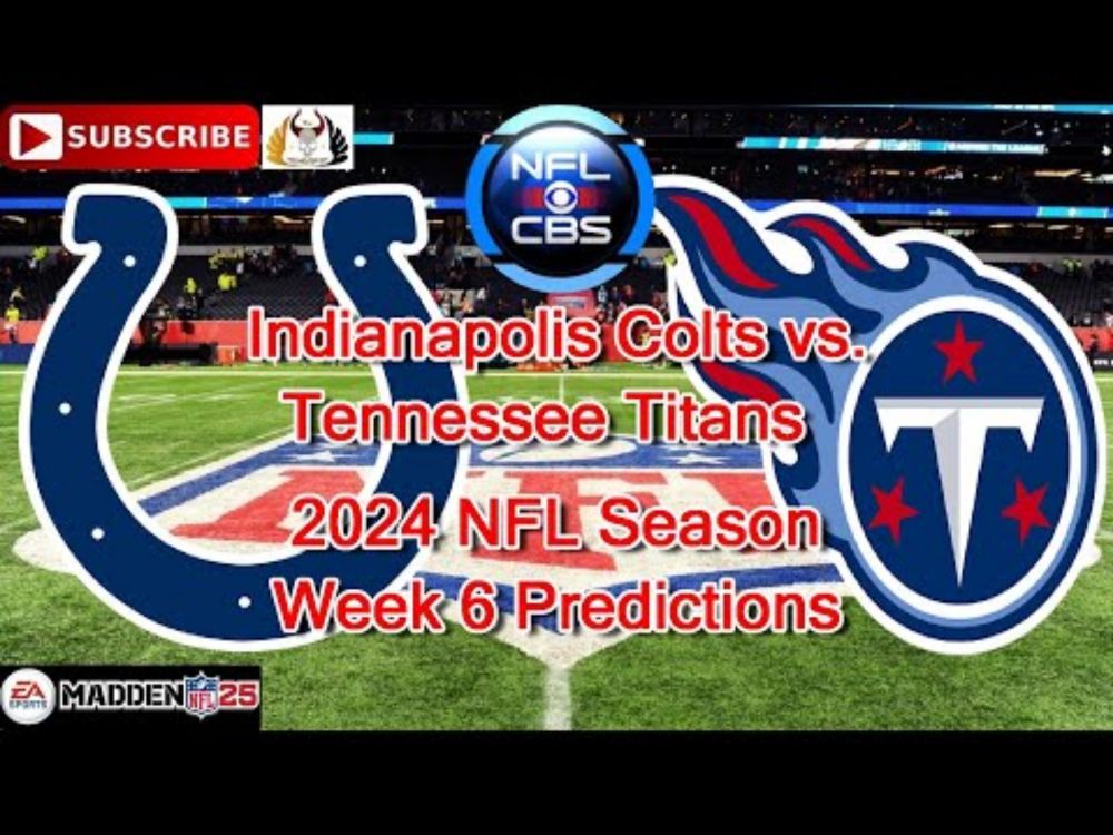 Indianapolis Colts vs. Tennessee Titans | 2024 NFL Season Week 6 | Predictions Madden NFL 25