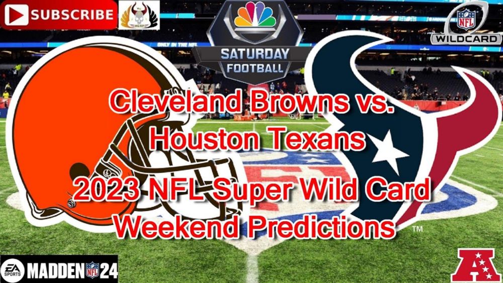 Cleveland Browns vs. Houston Texans | 2023 NFL Super Wild Card Weekend | Predictions Madden NFL 24