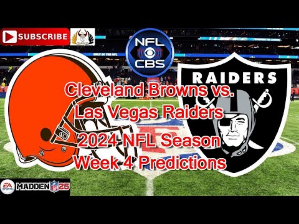 Cleveland Browns vs. Las Vegas Raiders | 2024 NFL Season Week 4 | Predictions Madden NFL 25