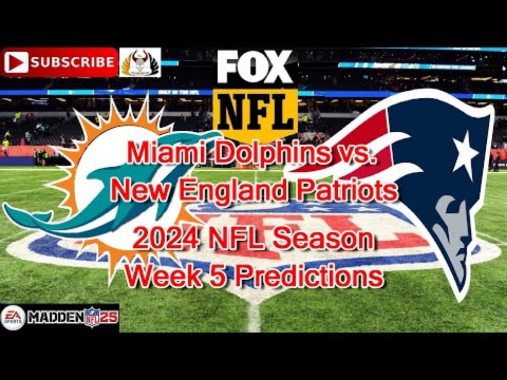 Miami Dolphins vs. New England Patriots | 2024 NFL Season Week 5 | Predictions Madden NFL 25