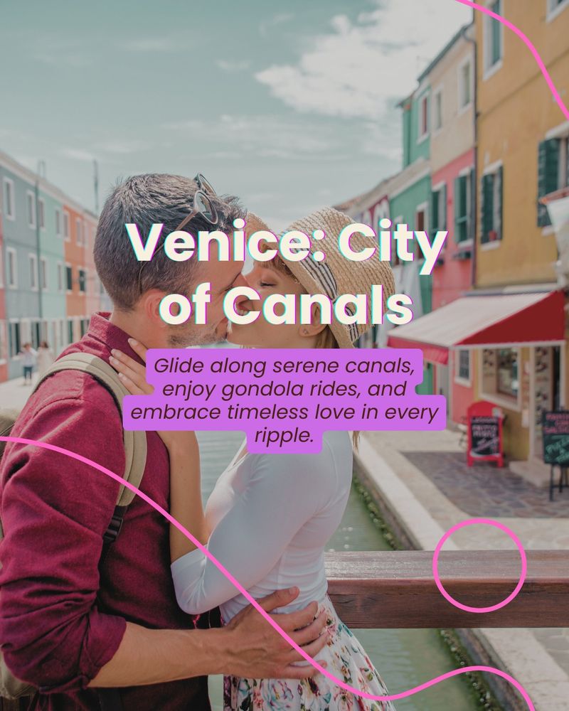 Venice: City of Canals

Glide along serene canals, enjoy gondola rides, and embrace timeless love in every ripple.