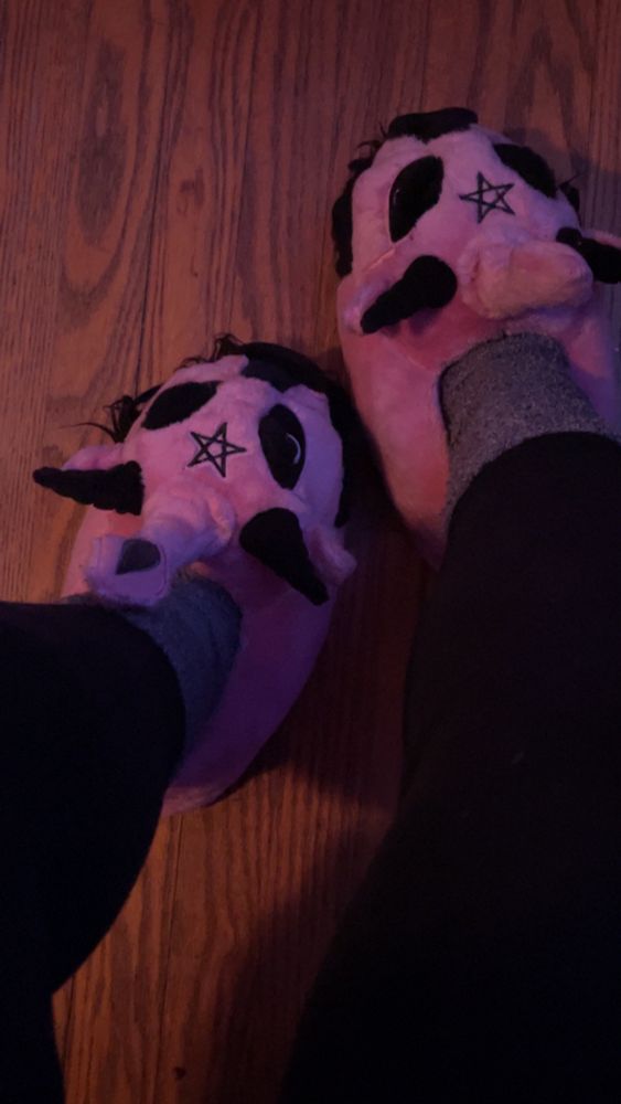 Baphomet slippers 