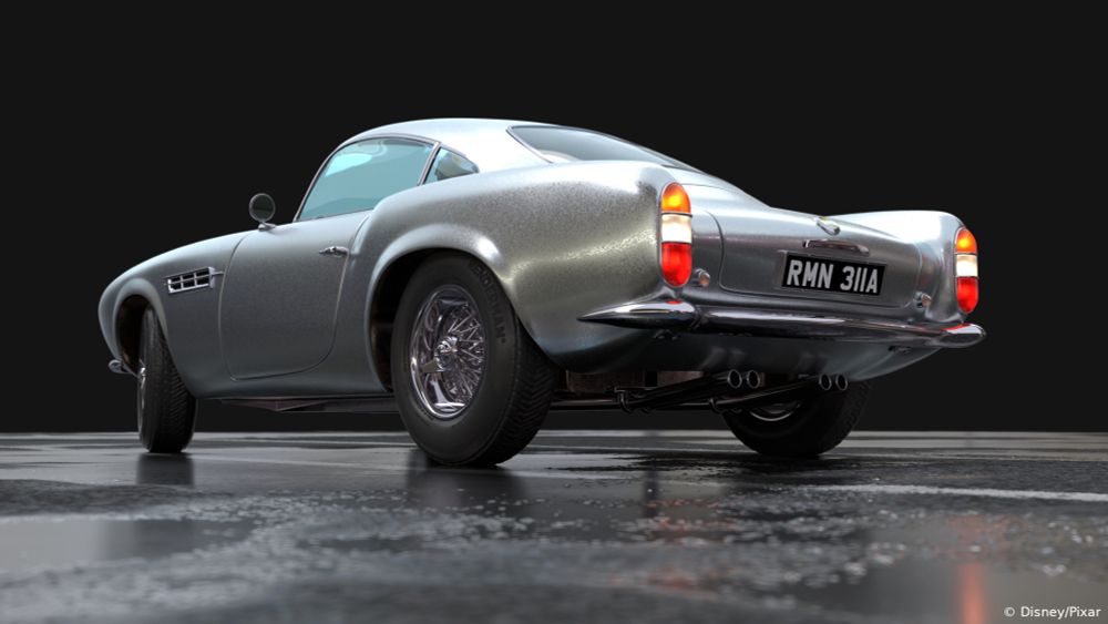 The MaterialX Lama Stirling with MaterialX BSDF layers in RenderMan XPU.