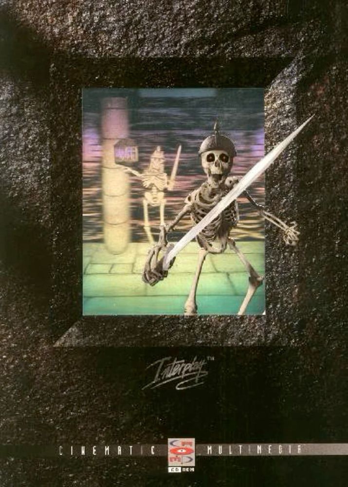 interplay advert with a skellington coming at you in glorious holographic 3d