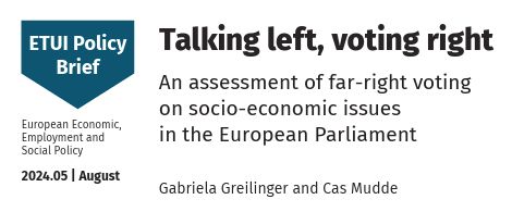 "Talking left, voting right - An assessment of far-right voting  on socio-economic issues  in the European Parliament" by Gabriela Greilinger and Cas Mudde