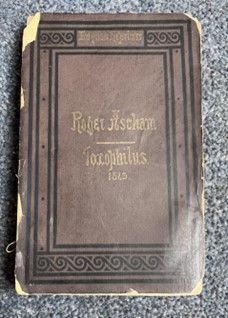 Cover of Arber's edition of Ascham's Toxophilus (1868)