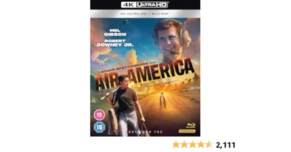 Air America 4K UHD+BD [Blu-ray] [Region A & B & C]: Amazon.co.uk: Mel Gibson, Robert Downey Jr., Nancy Travis, Roger Spottiswoode, Mel Gibson, Robert Downey Jr.: DVD & Blu-ray