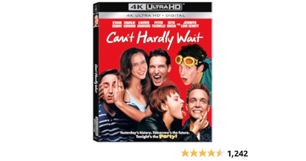 Amazon.com: Can't Hardly Wait [4K UHD] [Blu-ray] : Deborah Kaplan, Harry Elfont, Ethan Embry, Lauren Ambrose, P, Jenno Topping, Betty Thomas: Movies & TV