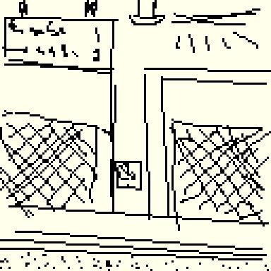 A rough sketch of a subway station