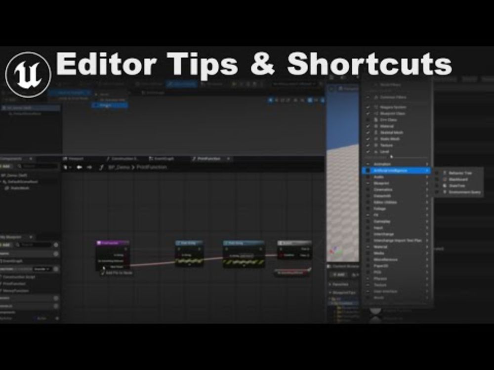 Unreal Editor Tips and Shortcuts