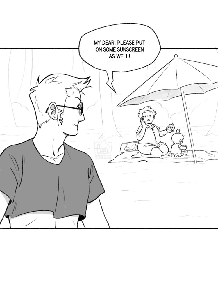 Aziraphale to Crowley:"My dear, please put on some sunscreen as well!"