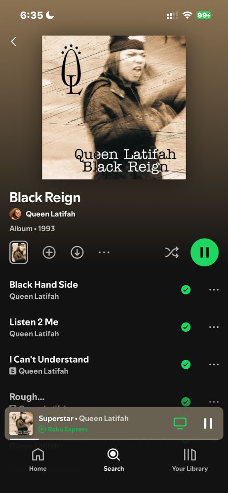 queen latifah’s album — black reign