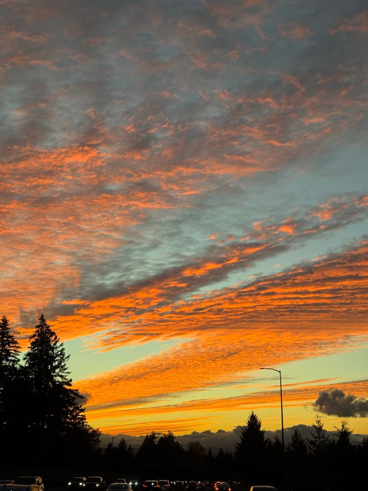 Sunset over Sunset Highway