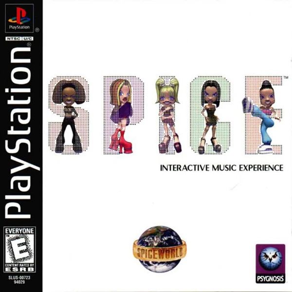 Cover of the PlayStation Spice Girls video game